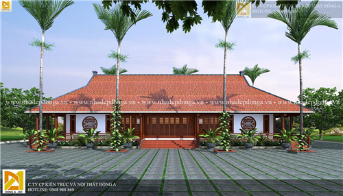Mẫu thiết kế nhà ở mang kiến trúc không gian truyền thống Việt