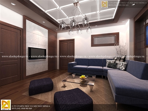 Mẫu thiết kế nội thất chung cư Linh Đàm hiện đại NTCC - 588