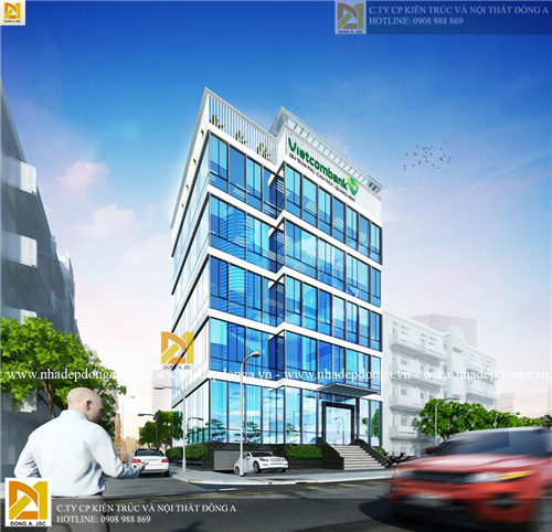 Thiết kế tòa nhà văn phòng vietcombank 5 tầng KTVP-2187