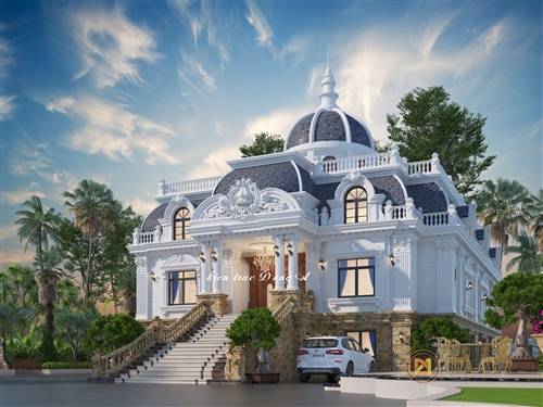 Thiết kế và xây dựng biệt thự cổ điển tại Phú Thọ BTCD-4843
