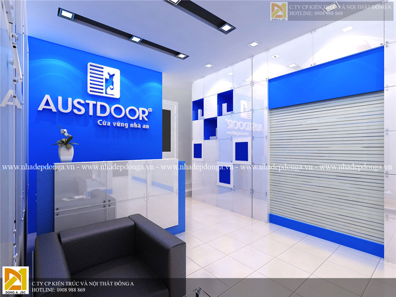 thiết kế nội thất showroom Austdoor