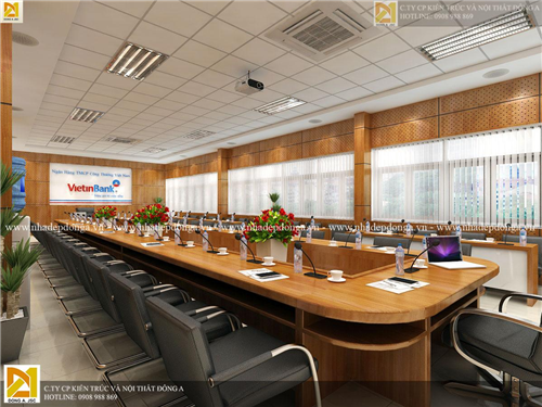Thiết kế nội thất phòng họp ngân hàng Viettinbank NTVP - 689