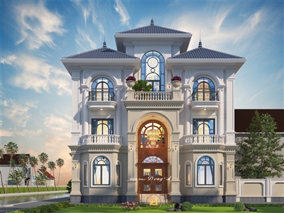 Biệt thự 3 tầng tân cổ điển sang trọng tại Phú Thọ BTTCD-4863